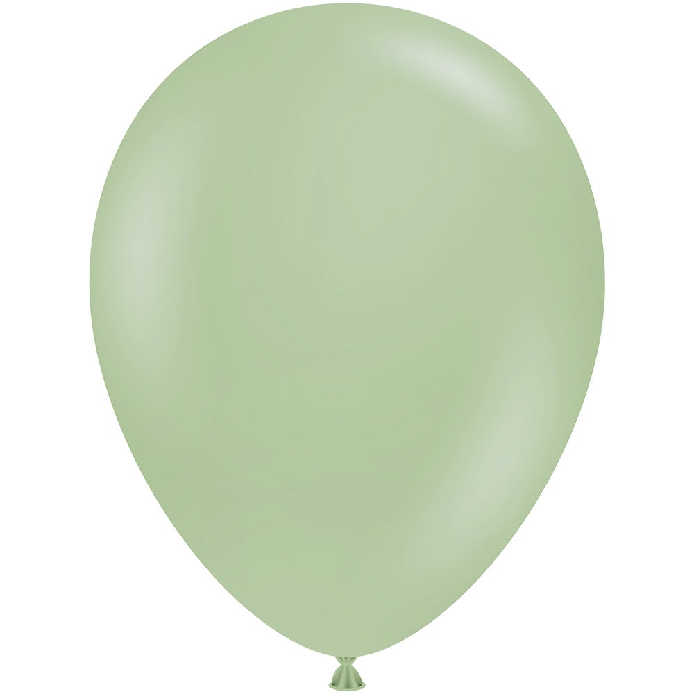 11 inch TUFTEX Meadow Green Latex Balloons (100 Pack) - Party Supplies Decorations