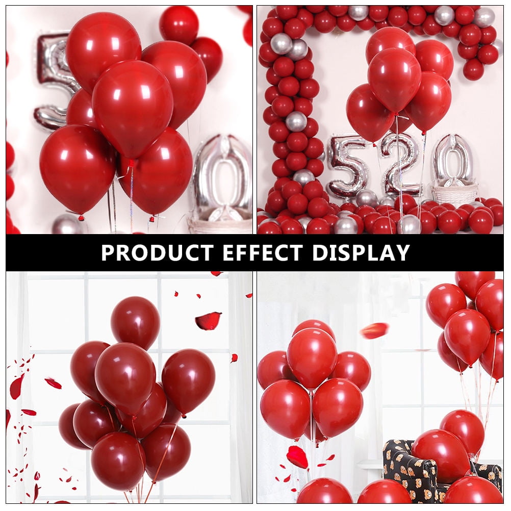 FESTFENDS Decorative Latex Balloons Red 150Pack 9.8x9.8in