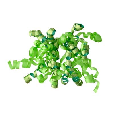 12 Pack: Lime Green Curling Ribbon Bow by Celebrate It™