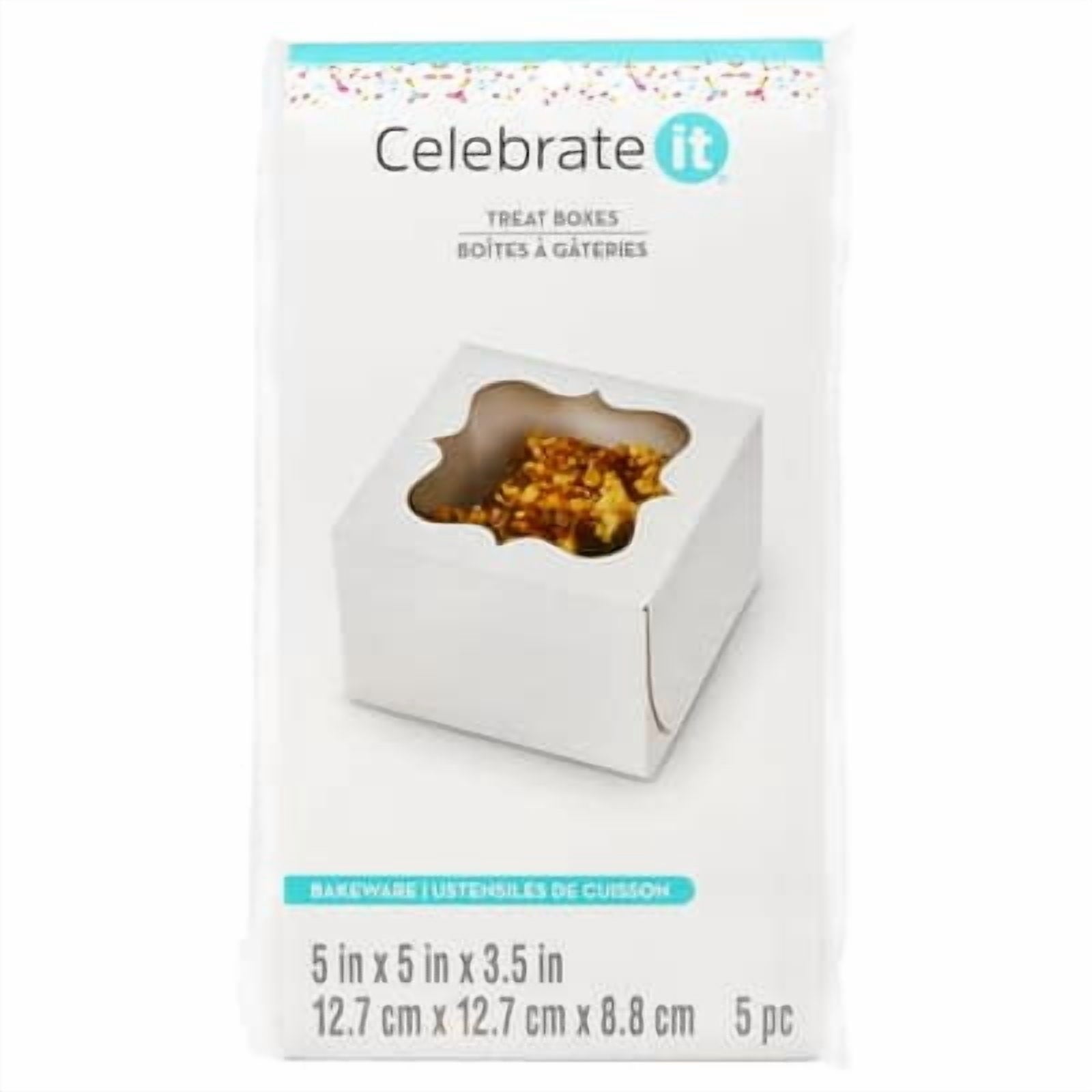 12 Packs: 5 ct. (60 total) 5" White Window Treat Boxes by Celebrate It®