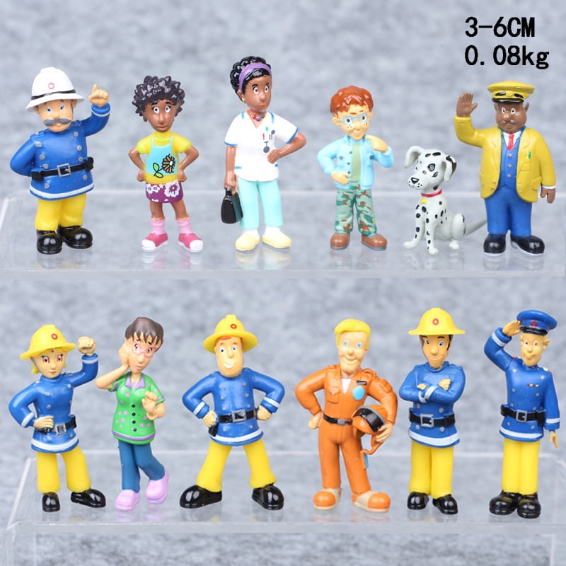 12 Pcs Cartoon Character ,Red House and Dog Set 2 Inch Mini Action Figures Set Cake Topper Table Decoration Cute Gift for Kids and Fans