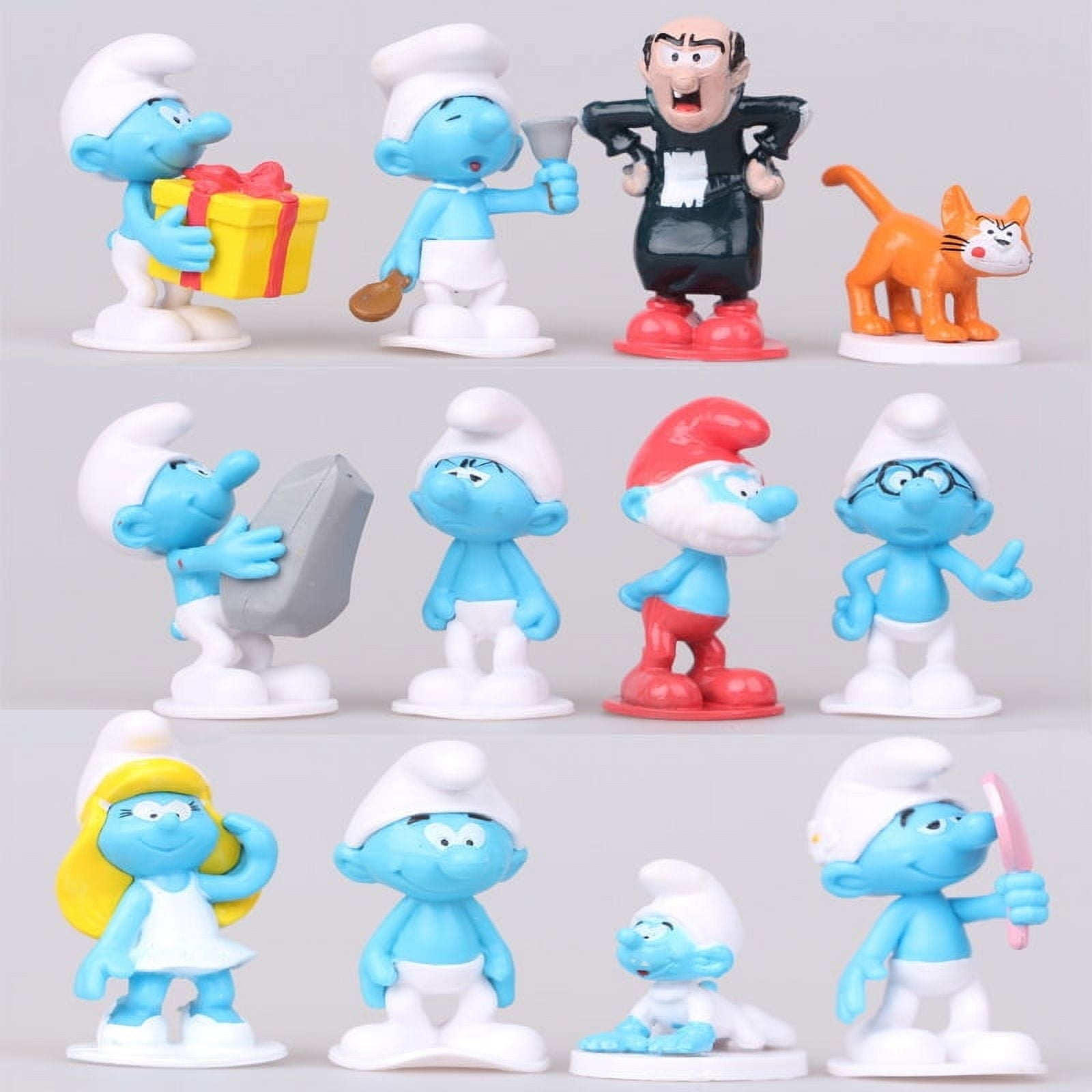 12 Pcs Cartoon Character ,Red House and Dog Set 2 Inch Mini Action Figures Set Cake Topper Table Decoration Cute Gift for Kids and Fans