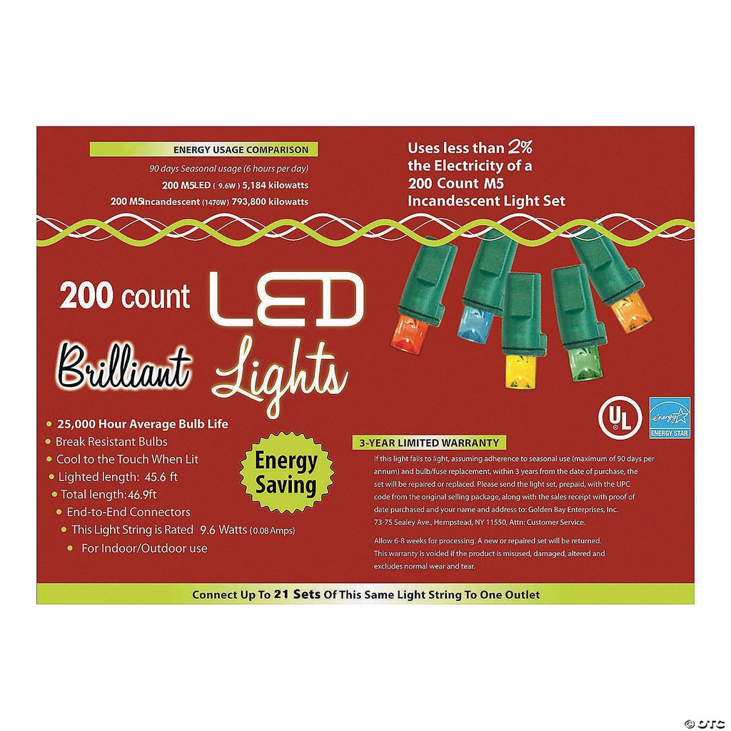 Morris Costumes MA953 Holiday Lights 200l M5 Mu
