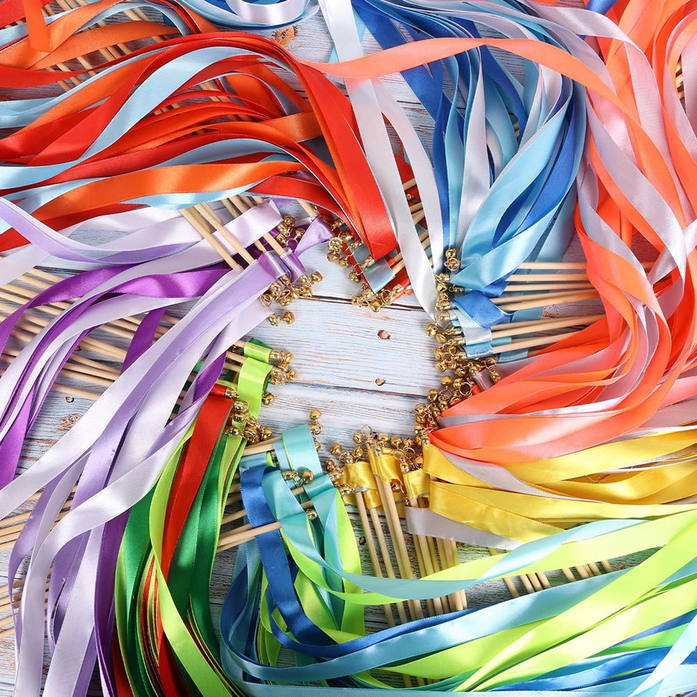 Raindrops  30 Pcs Party Ribbon Stick Charming Wedding Decorations Decorative Streamers