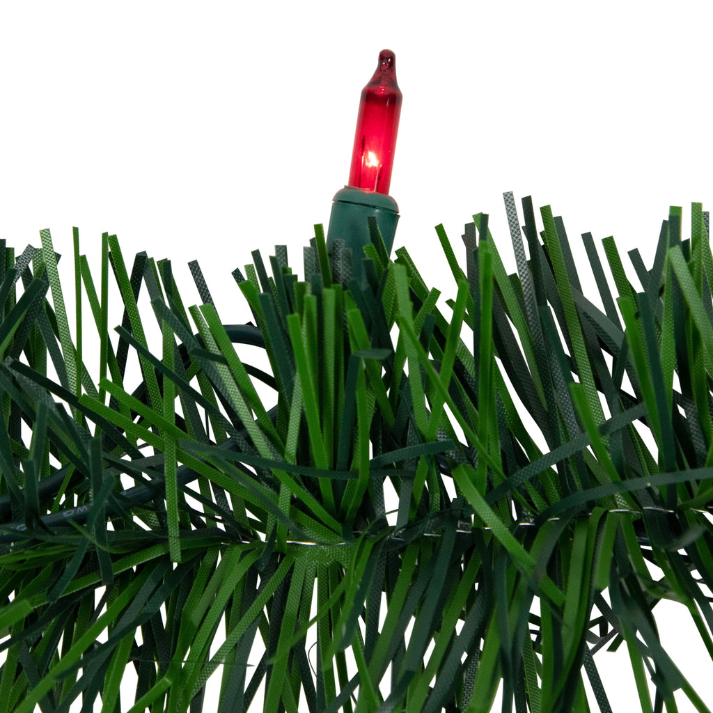 Northlight 18' x 3" Pre-Lit Pine Two-tone Artificial Christmas Garland, Multicolor Lights