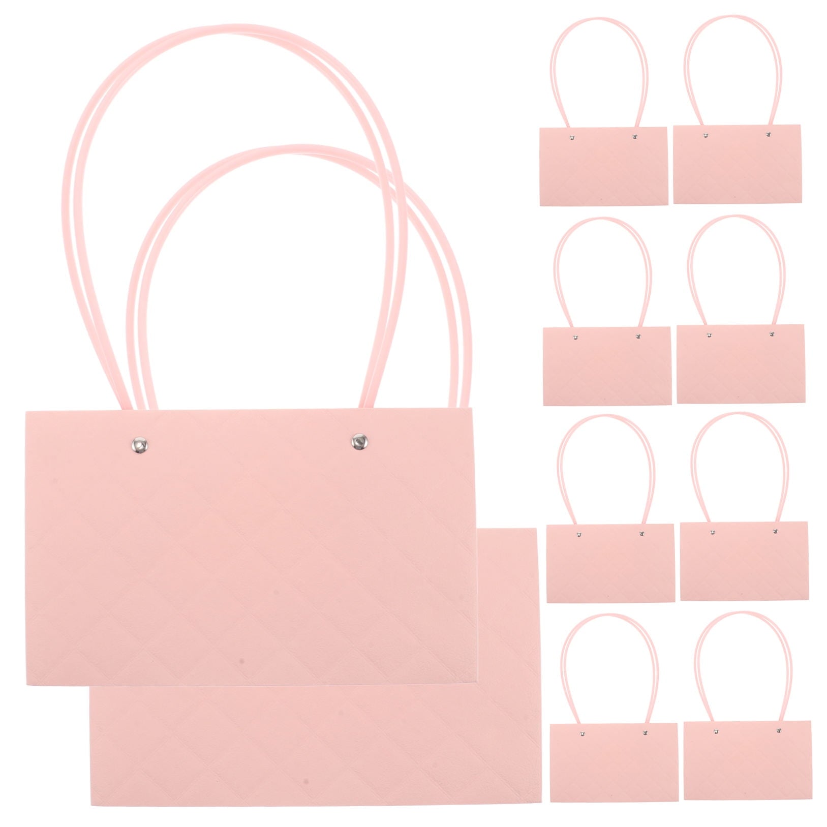 OUNONA  10 Pcs behind Door Wrapping Paper Organizer Boxes for Flowers Arrangements Pink
