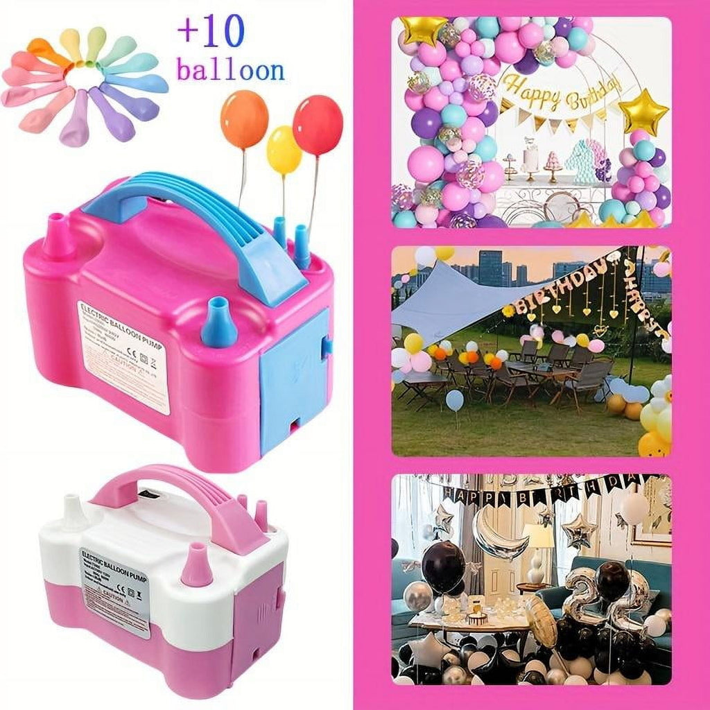 Christmas Party Party Balloon Double Hole Electric Inflation Pump Portable Gas Rose Red Pink White Balloon Machine Party Party