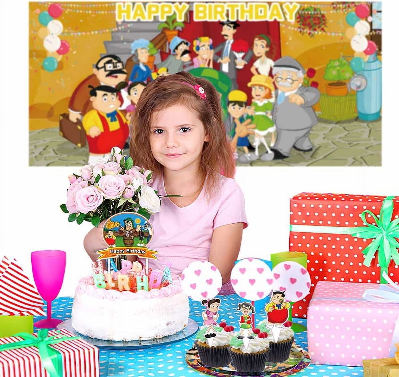 El Chavo Party Supplies Plates Decorations Birthday Cake Topper Banner Decor Backdrop Balloons