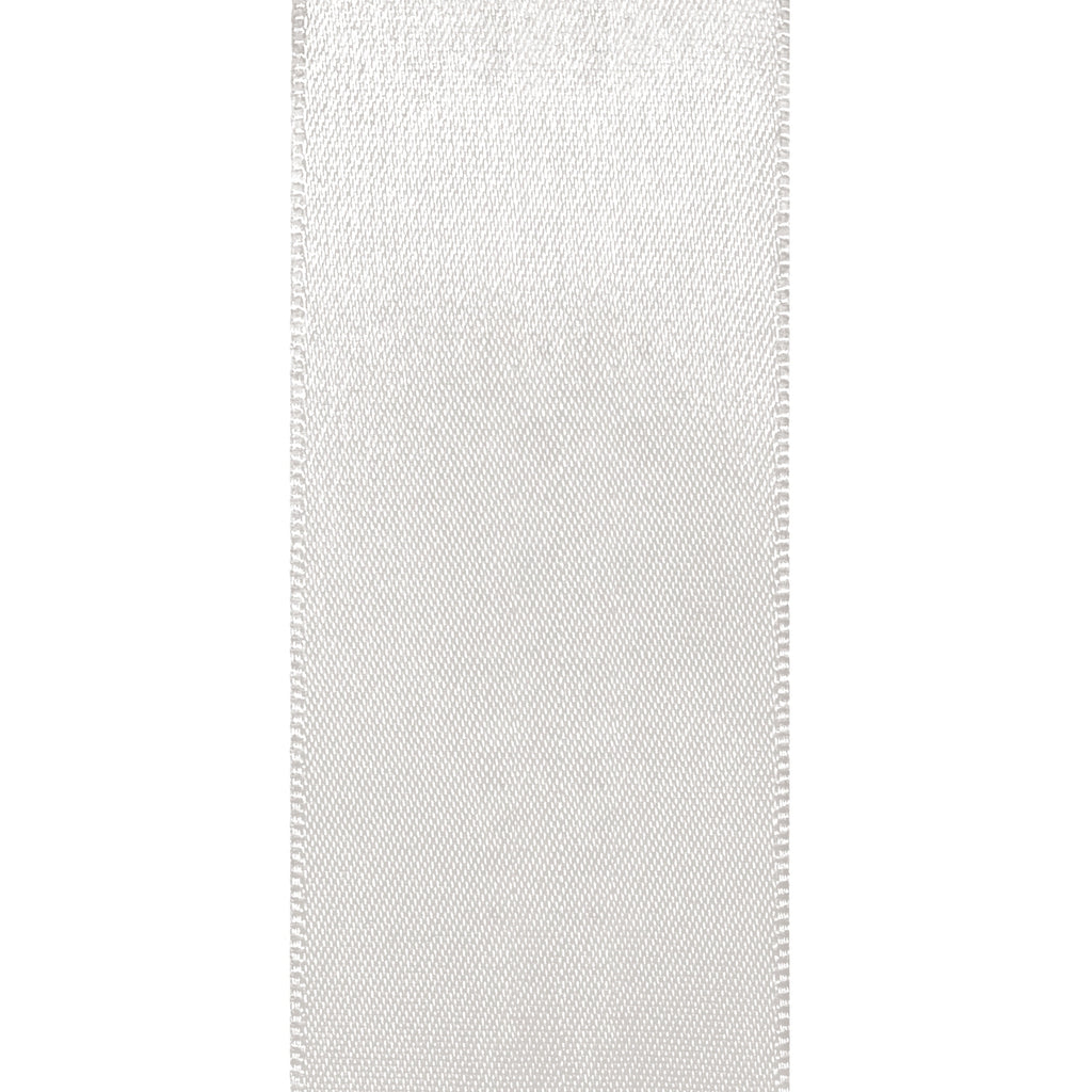 Ivory Single Face Satin Ribbon, 2.5" x 50 Yards by Gwen Studios