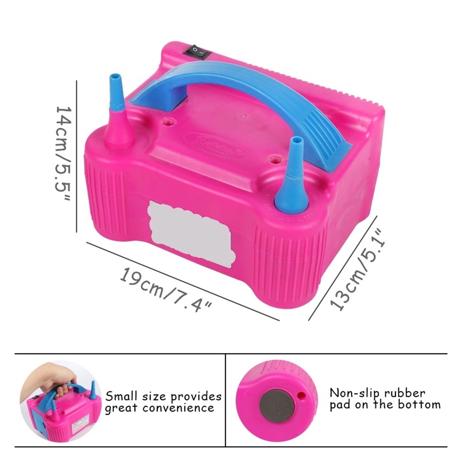 AC Electric Balloon Inflator Double Hole Inflatable Air Ballon Pump Birthday Balloons Tool