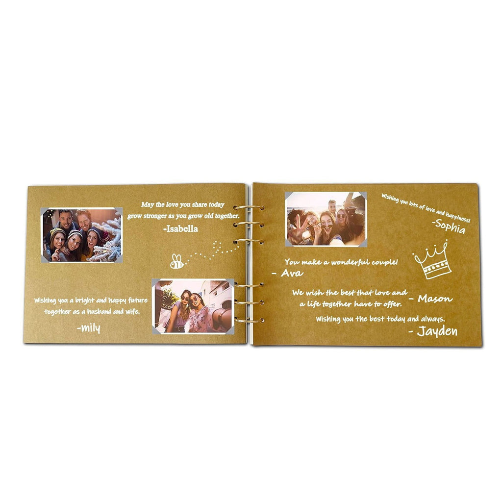 UYUH ‌Graduation Keepsake Guest Book Linen Memory Album, Academic Legacy Journal for Commencement Parties/Open House/Senior Signatures, Capsule & Photo Display System‌