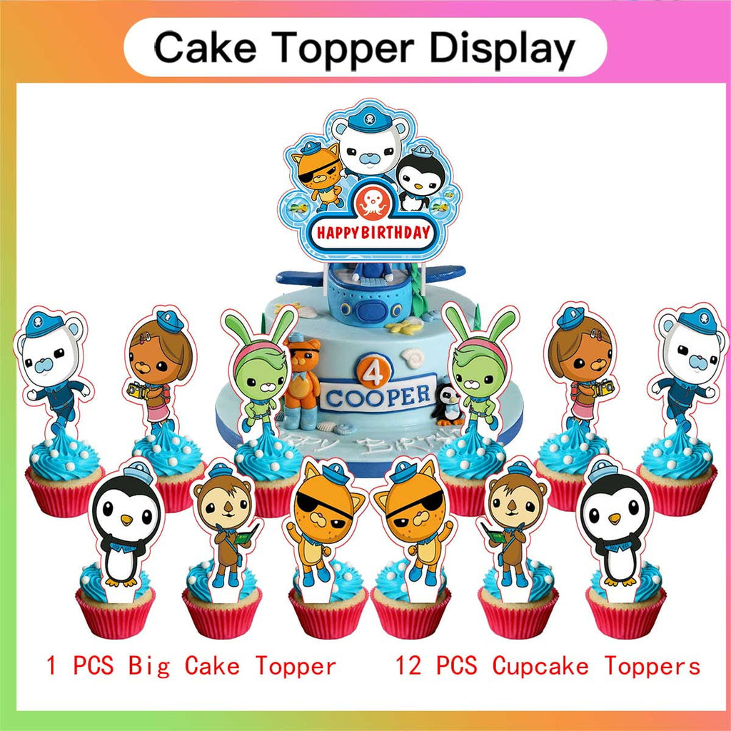 Octonauts Party Supplies Birthday Plates Balloons Decorations Cake Topper Tableware Banner Backdrop Decor