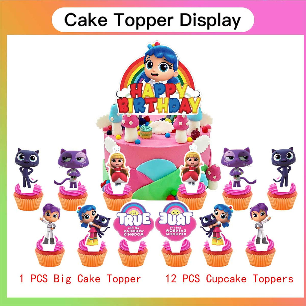 True and the Rainbow Kingdom Birthday Party Supplies Balloons Paper Plates Decoration Cake Topper Decor Tableware Banner Backdrop