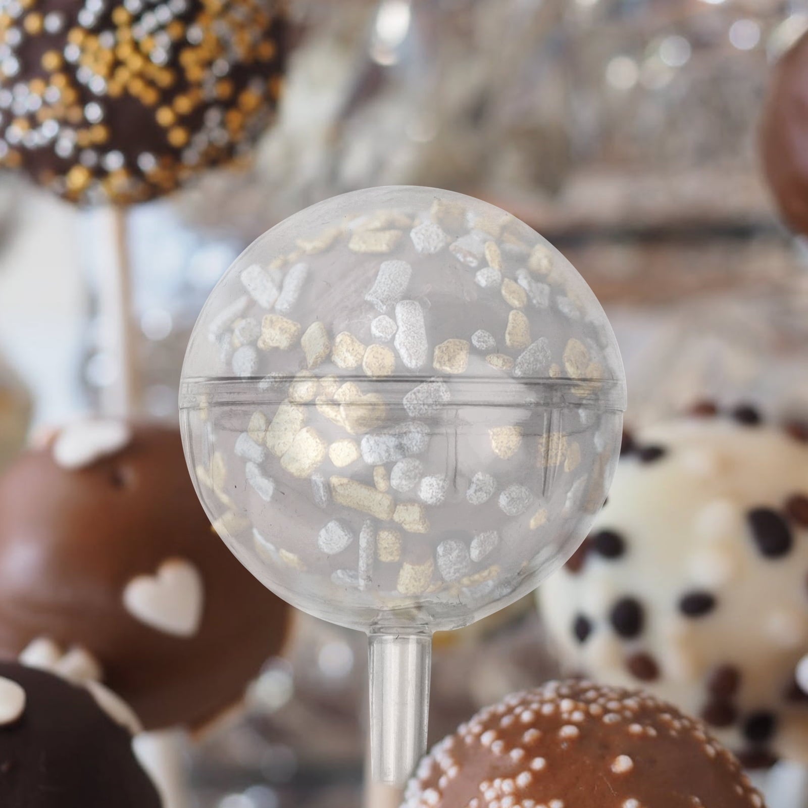 WORGEOUS 1 Set Clear Chocolate Truffle Holder Chic Candy Wrappers Case Chocolate Box