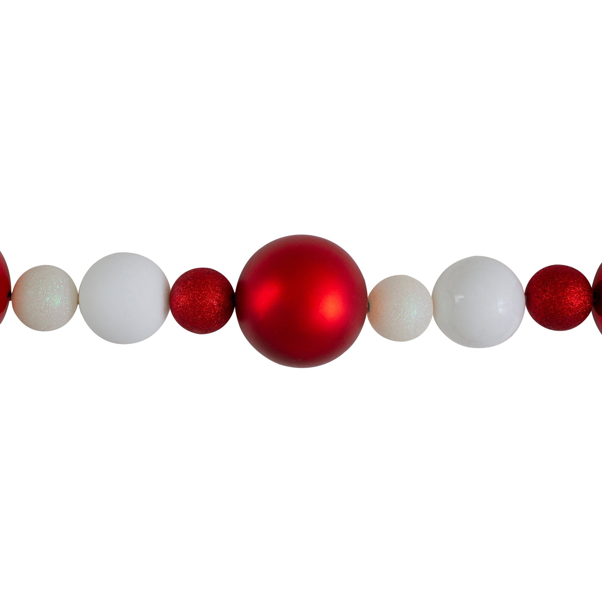6' Silver Splendor Shatterproof Ball Artificial Christmas Garland - Unlit