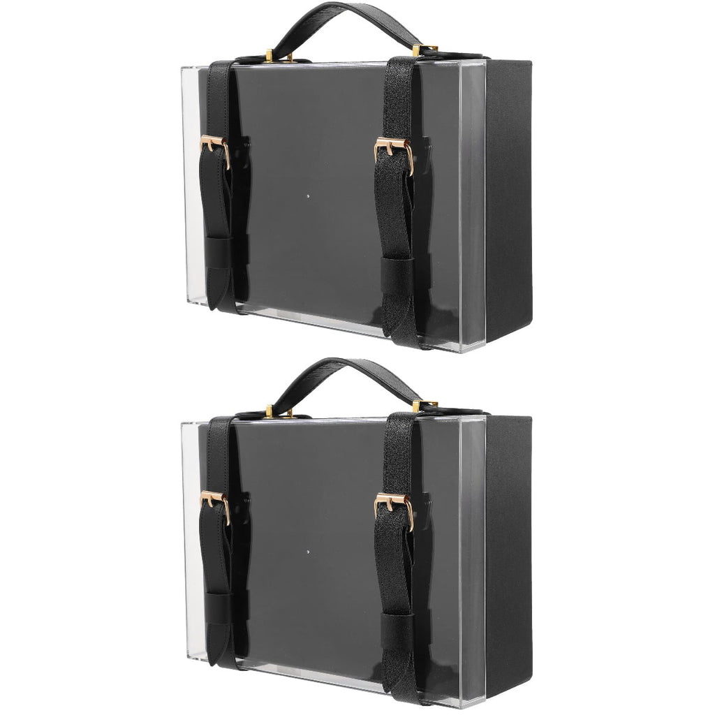 2 PCS Square Candy Boxes Clear Treat Gift Small Size