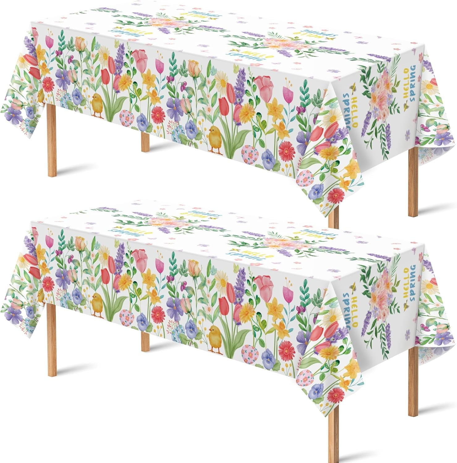 8 Pack Disposable Plastic Table Cloths for Parties,White and Rose Gold Dot Rectangle Table Covers for Wedding Birthday Baby Shower First Communion Decorations 54" x 108"