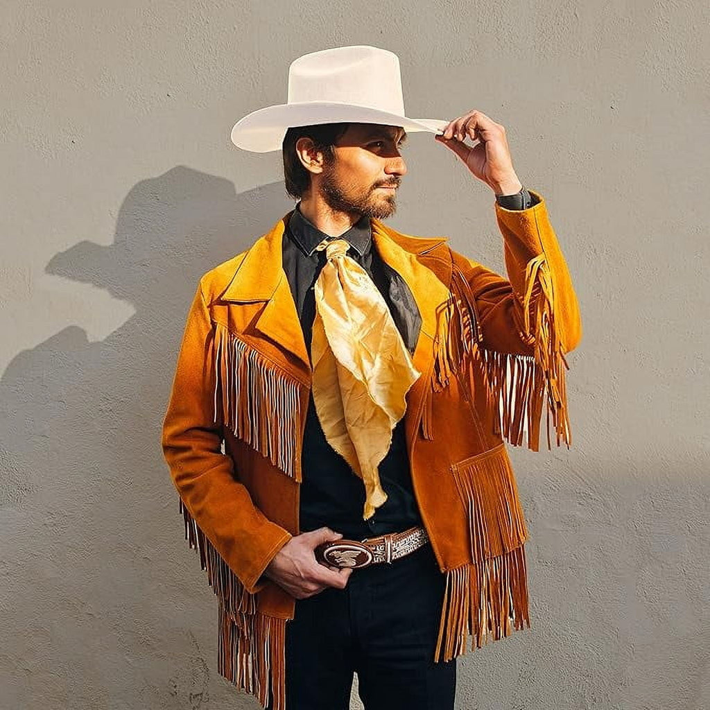 4E’s Novelty White Cowboy Hat for Women & Men - White Cowboy Hat for Women, Ideal Cowboy Hat for Girls & Boys, Costume Hat, Western Party Accessory