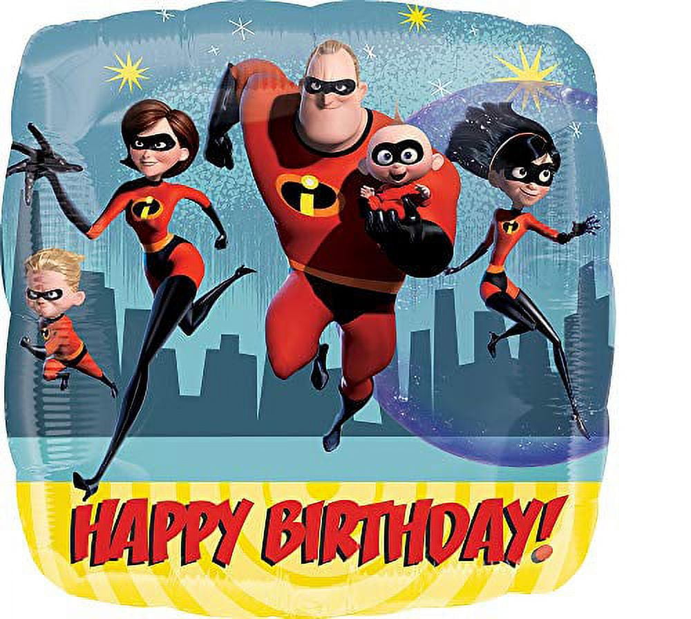 The Incredibles Party Supplies Mr Incredible Airwalker Birthday Balloon Bouquet Decorations