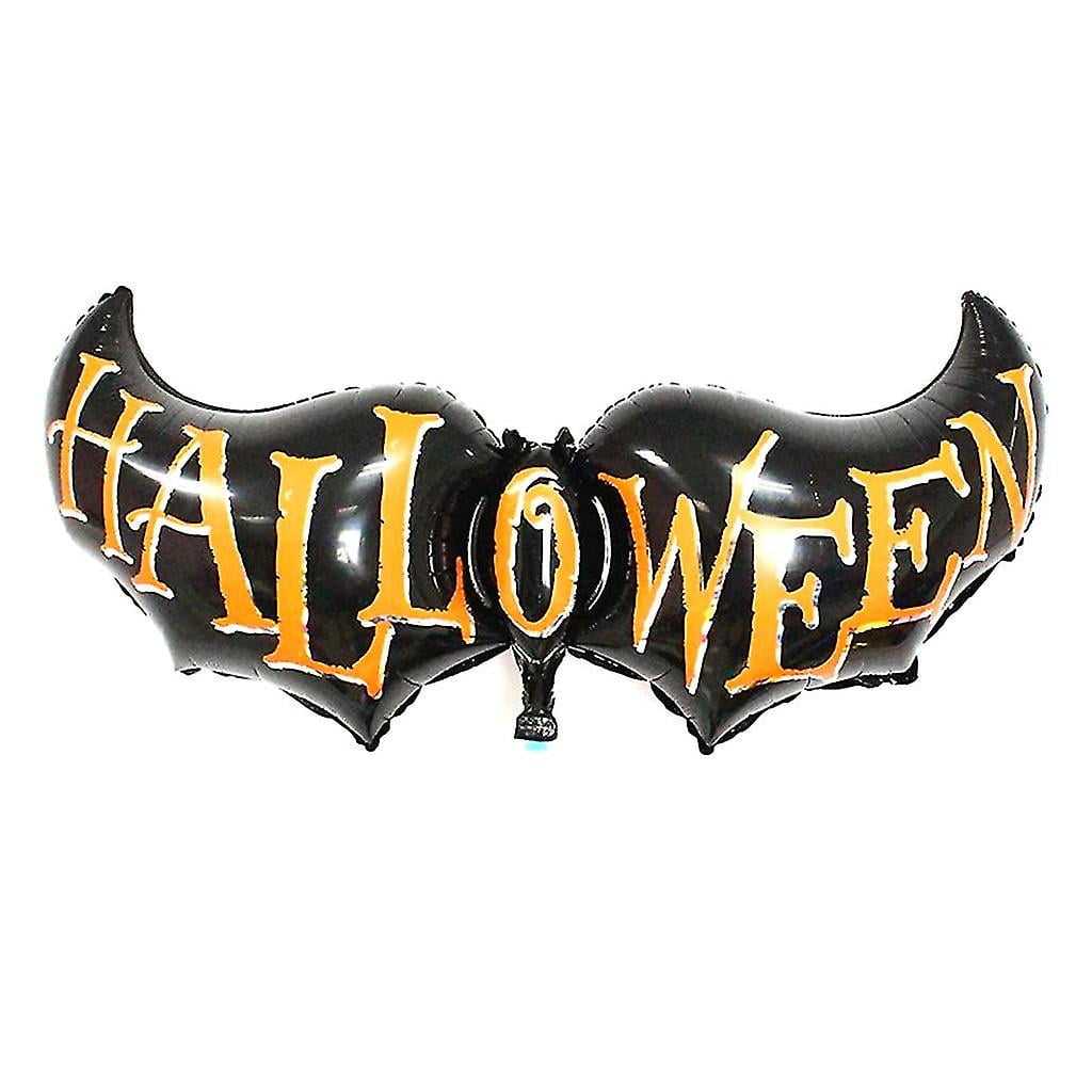 Skull Lights Halloween Balloon Decoration Happy Halloween Bat Pumpkin Inflatable Air Helium Latex Ballon For Halloween H