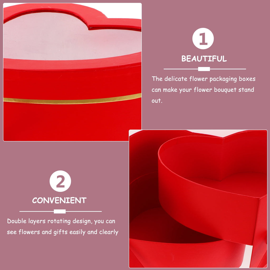 Heart Shaped Box Filler Favor Trinket Gift Boxes Clothing for Gifts Shirt Presents Red