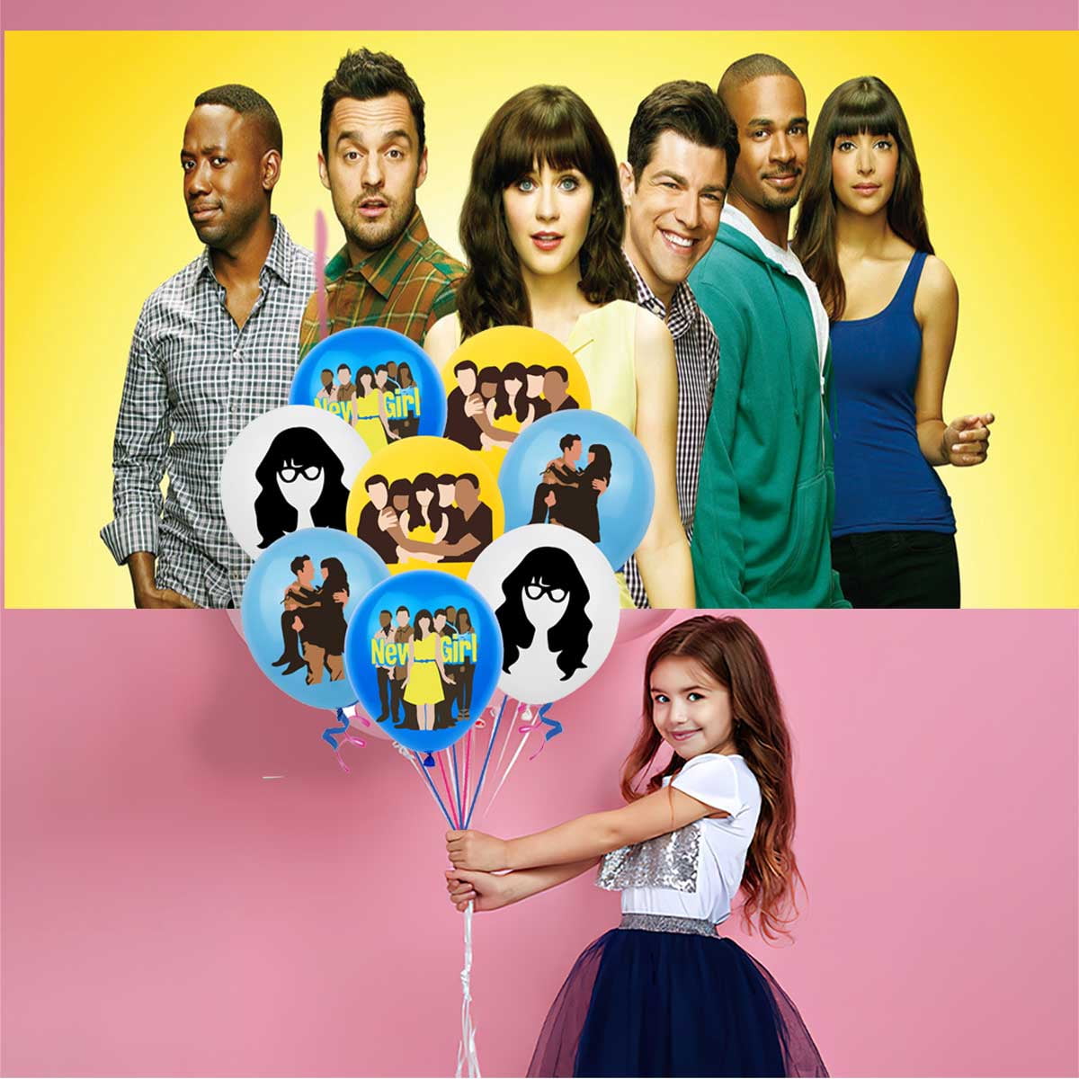 New Girl Twenty Nine Birthday Party Supplies Balloons Plates Decoration Cake Topper Decor Tableware Banner Backdrop