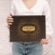 Darling Souvenir Personalized Engraved Laser Cut Wedding Guest Book Wooden Cover Sign-in Book Registry Guestbook Scrapbook-WF