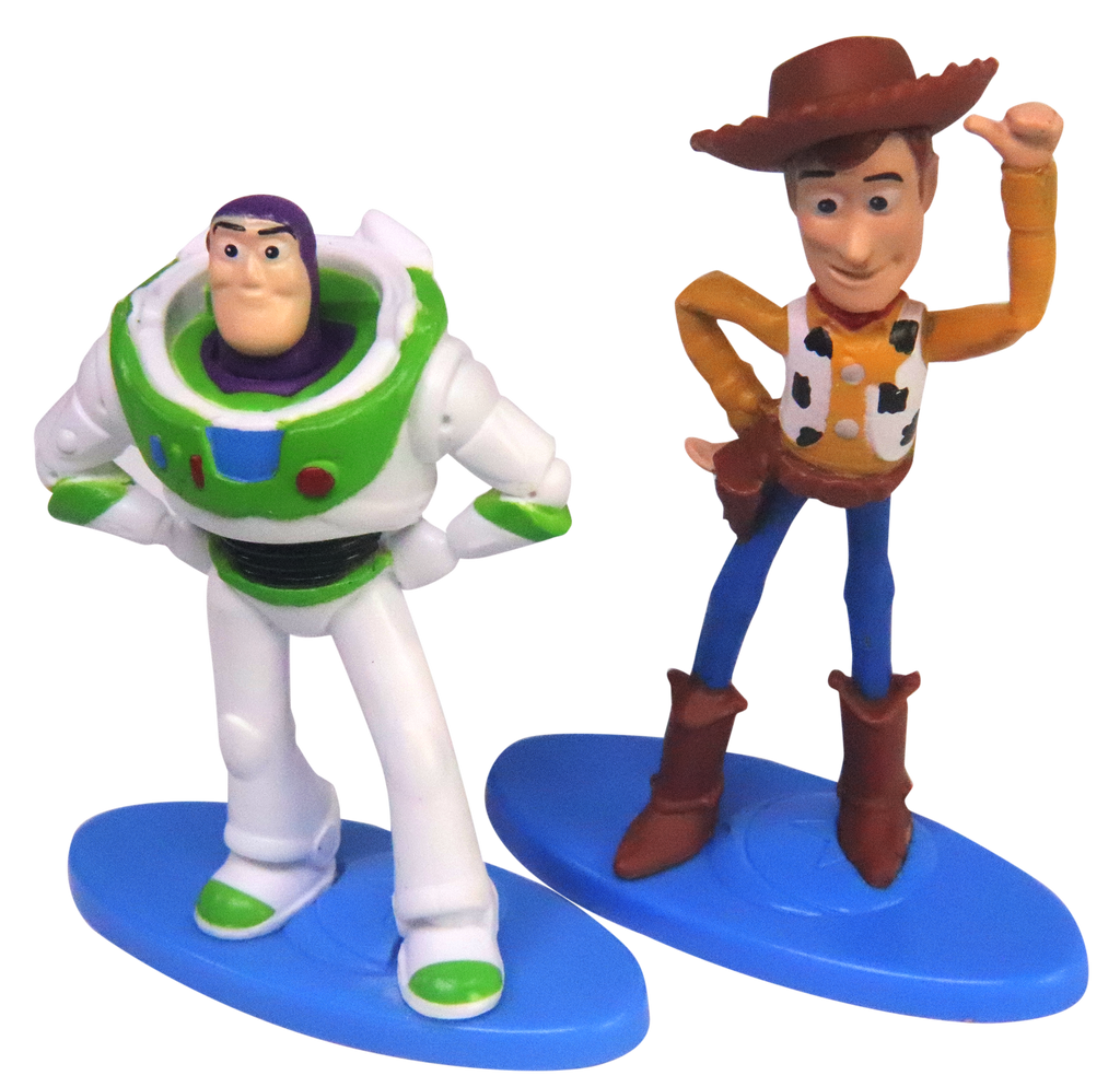 Disney Pixar Toy Story 4 Mini Figures Cake Toppers Set of 5 - Buzz, Woody, Bo Peep, Rex, Forky
