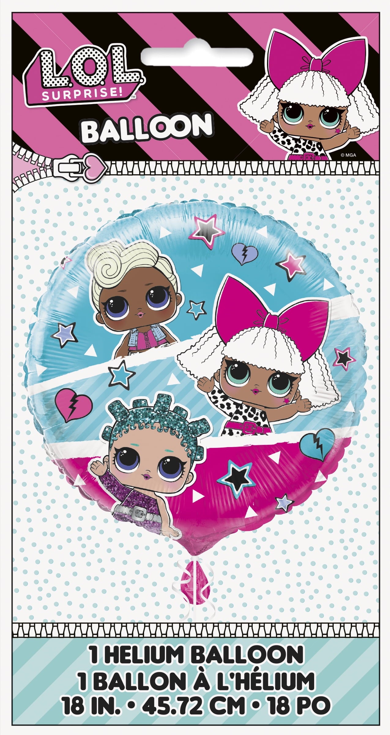 Unique LOL Birthday Party Kit, Supplies for 16 Guests, Includes Balloons, Plates, Napkins