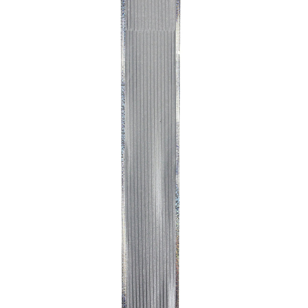 Northlight Club Pack of 12 Shimmery Silver Horizontal Wired Christmas Craft Ribbon Spools - 2.5" x