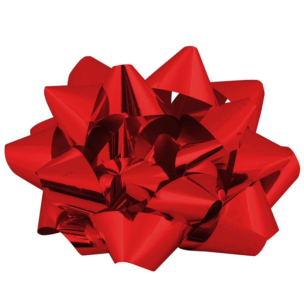 Jam Paper® Gift Bows - Giant - 13" Diameter - Red - 6/Pack