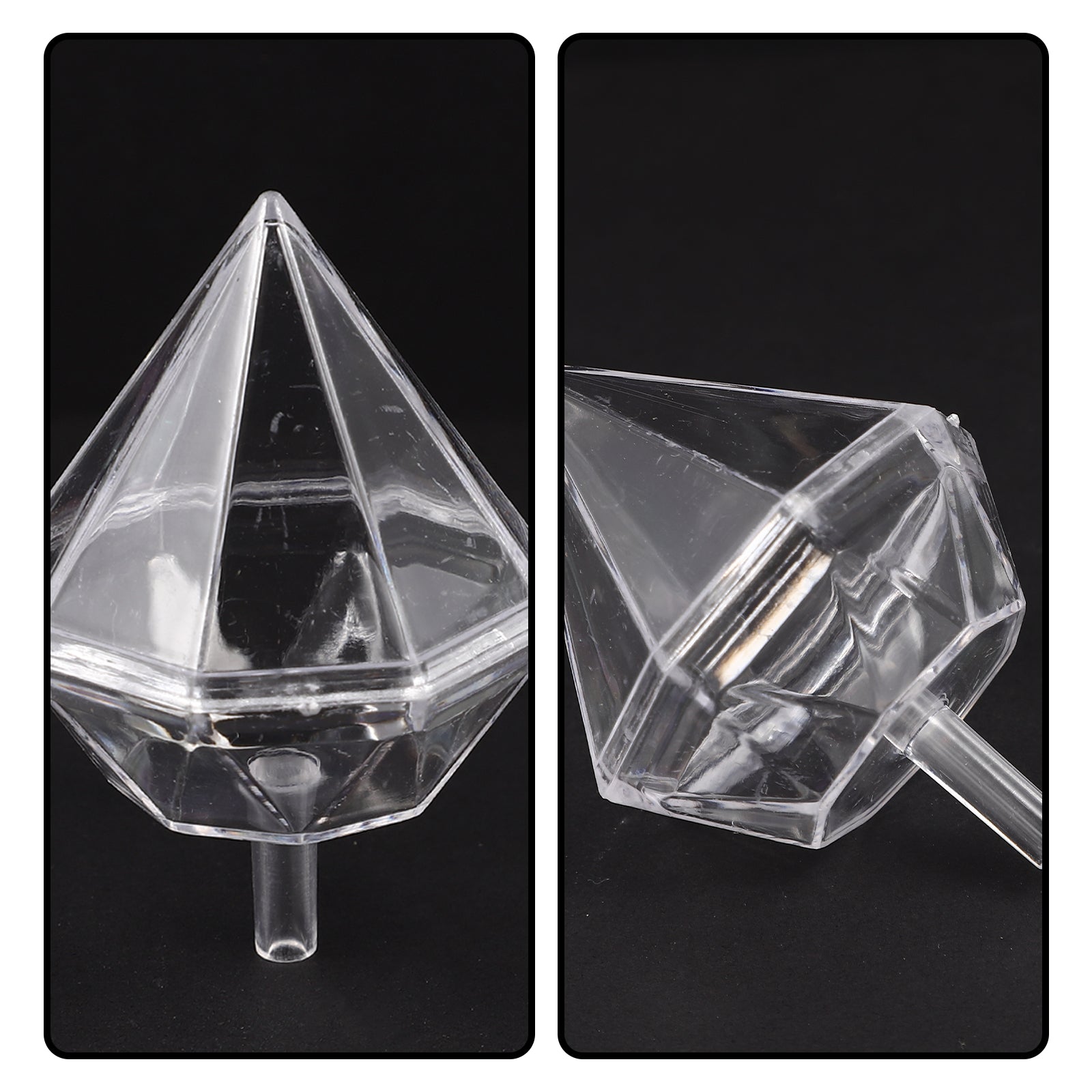 80Pcs Clear Candy Wrappers Chocolate Bouquet Supplies Clear Chocolate Holder Box
