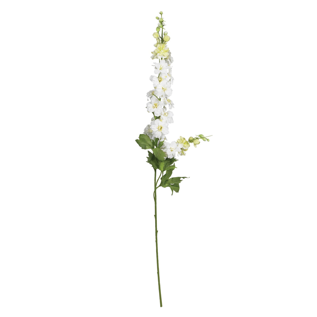 Nearly Natural 38.5" White Delphinium Stem Artificial Flower, 12pc