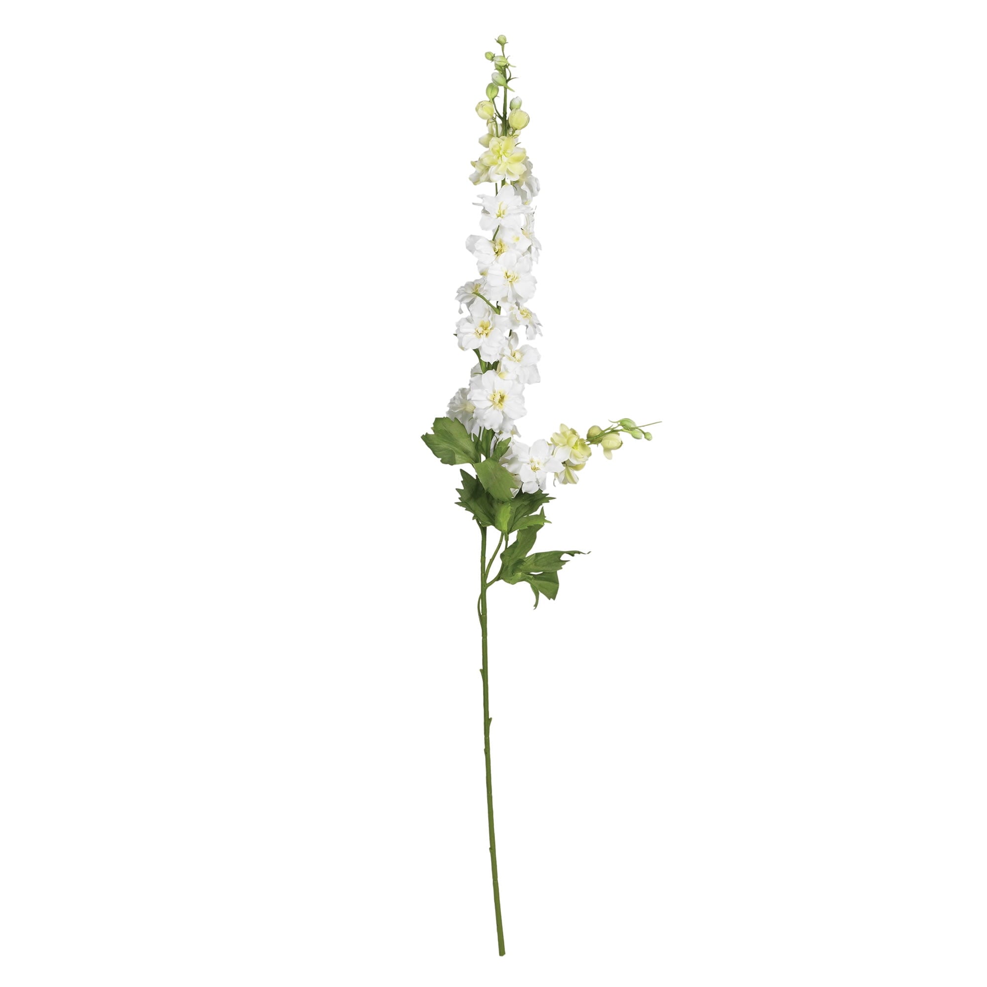 Nearly Natural 38.5" White Delphinium Stem Artificial Flower, 12pc