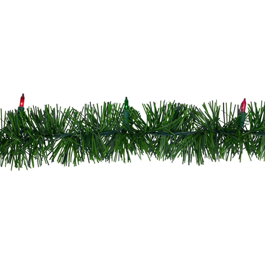 Northlight 18' x 3" Pre-Lit Pine Two-tone Artificial Christmas Garland, Multicolor Lights