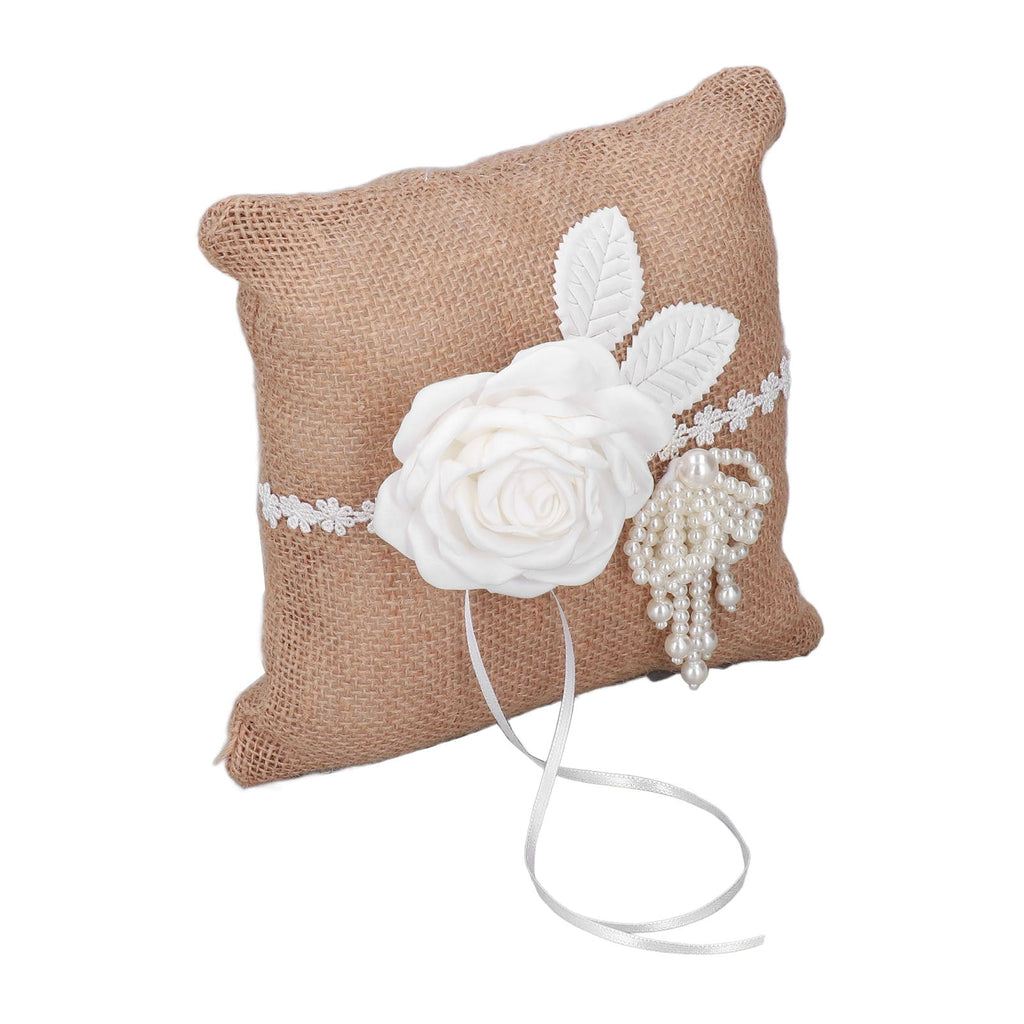 Verdant Touch Ring Bearer Pillow Wedding Ring Pillow Ring Bearer Cushion Wedding Anniversary Celebrations Party Decoration