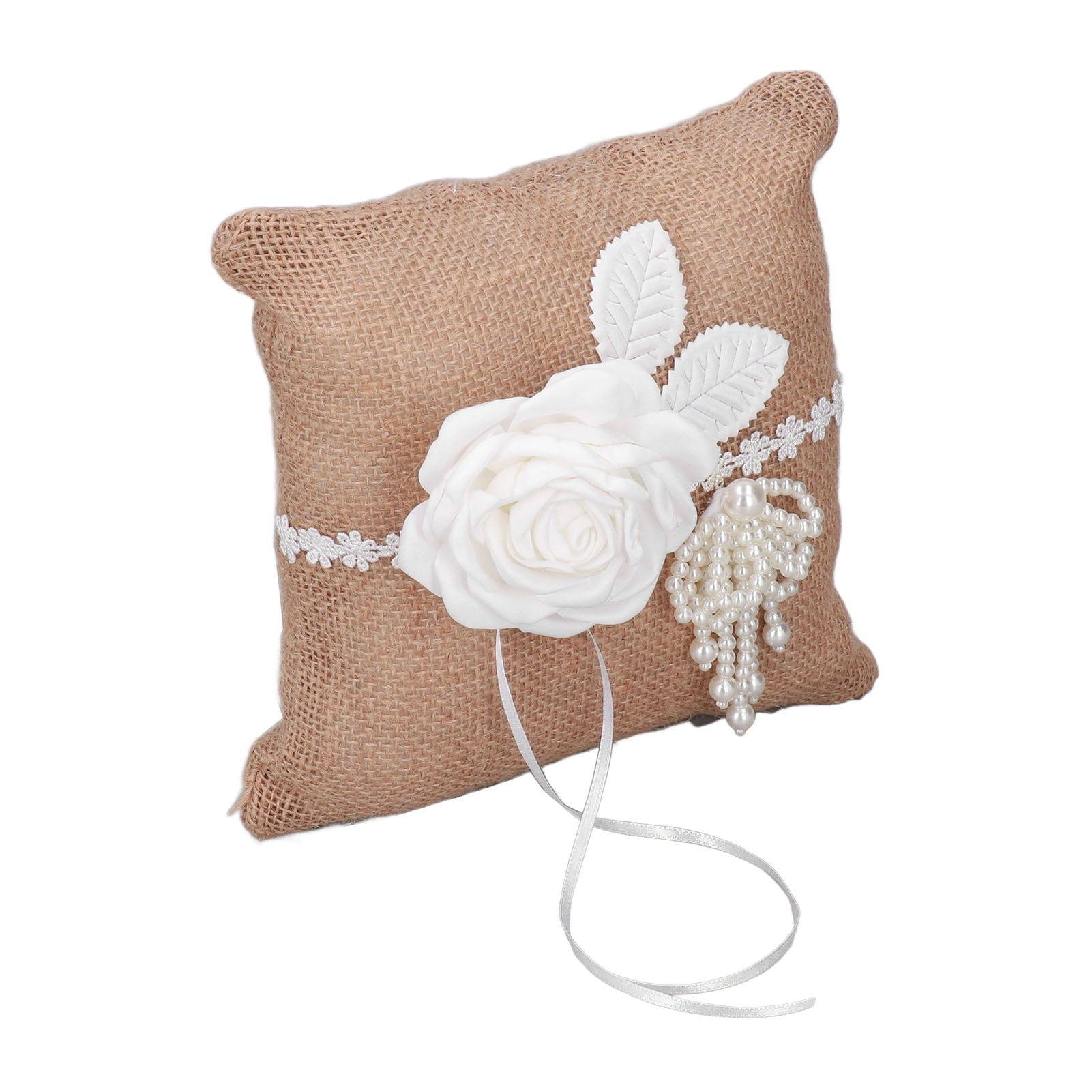 Verdant Touch Ring Bearer Pillow Wedding Ring Pillow Ring Bearer Cushion Wedding Anniversary Celebrations Party Decoration