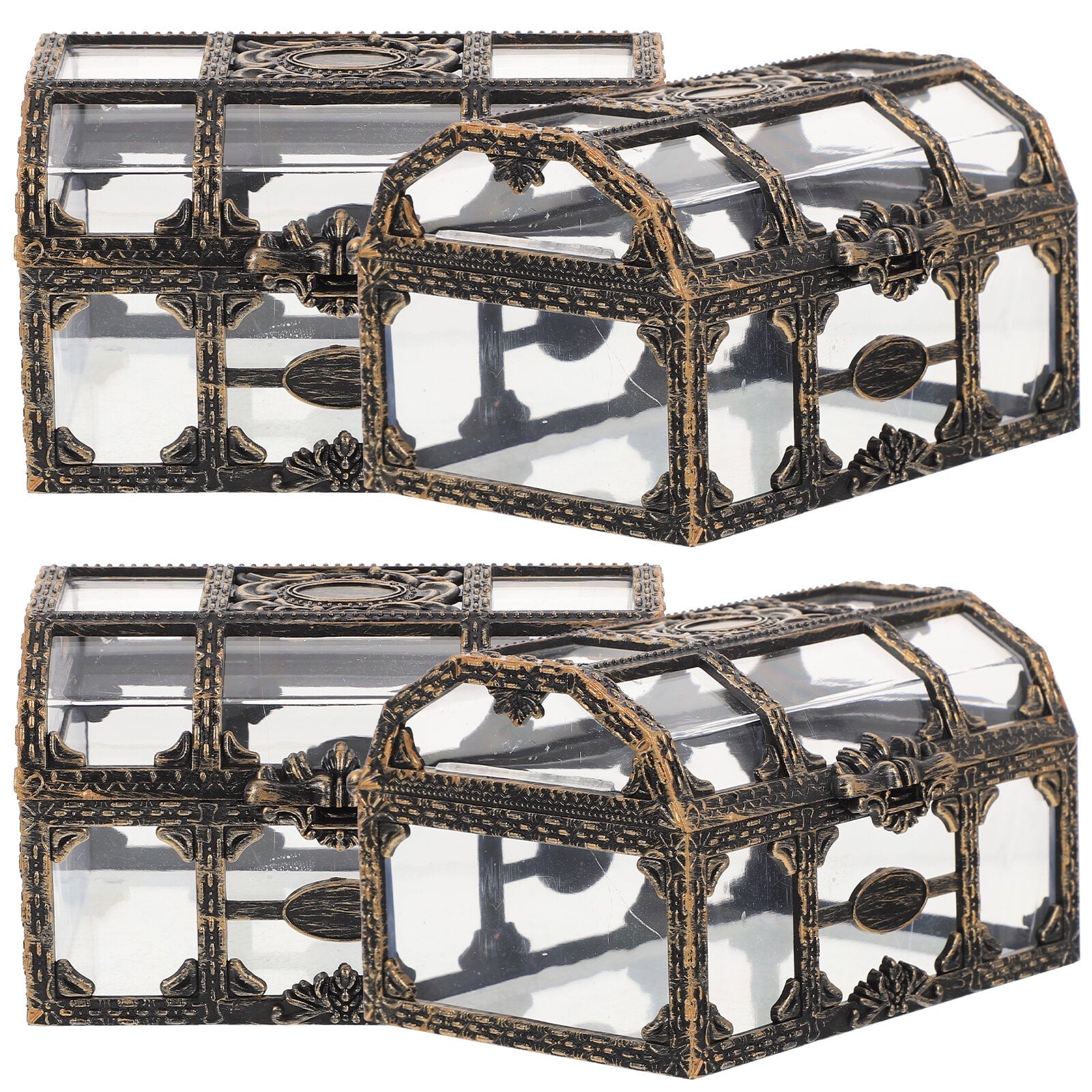 2 Count Pirate Treasure Chest Gift Box Candy Holder Bride