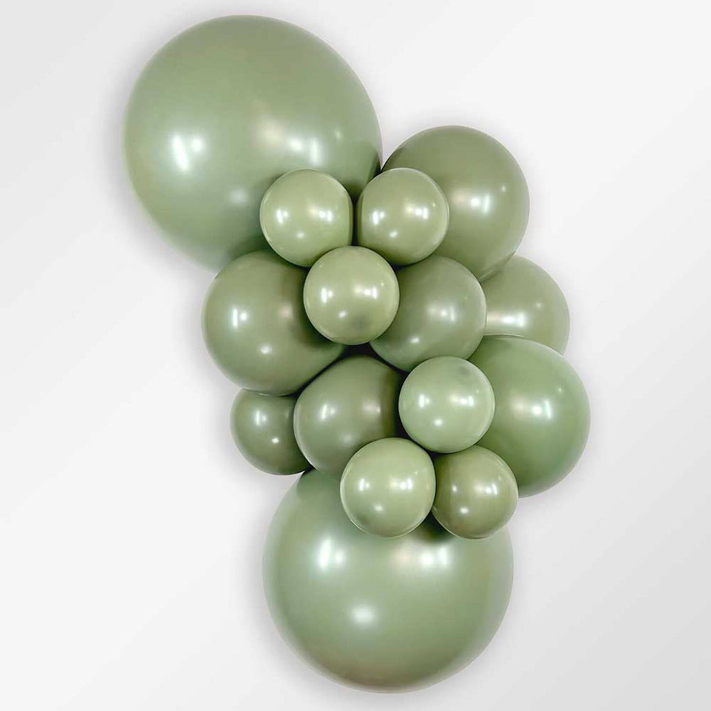 24 inch Sempertex Deluxe Eucalyptus Green Latex Balloons (10 Pack) - Party Supplies Decorations