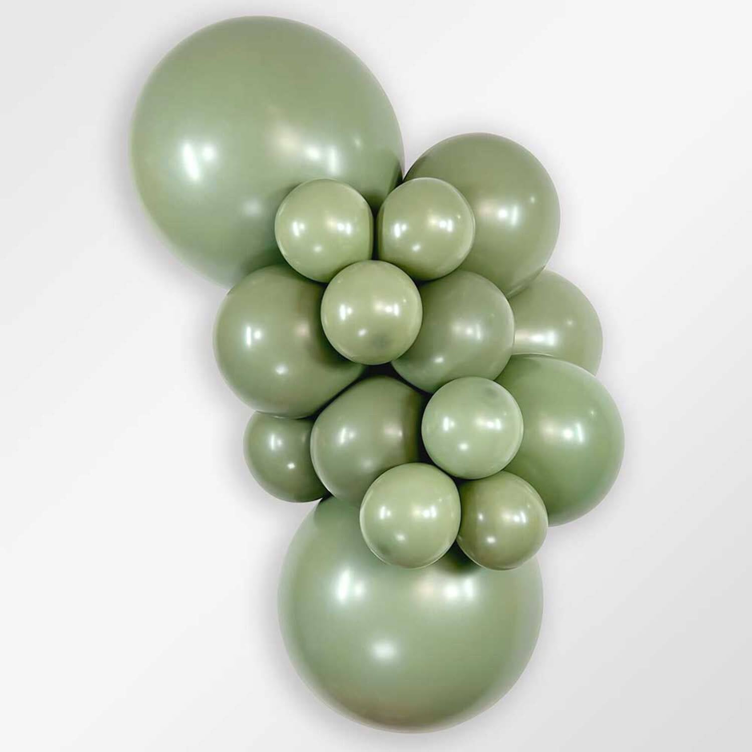 24 inch Sempertex Deluxe Eucalyptus Green Latex Balloons (10 Pack) - Party Supplies Decorations