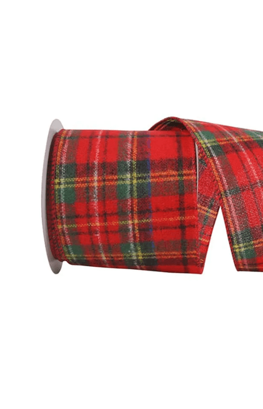 JAM Paper Christmas Overlay Ribbon, Blue, 4 in x 5 yd, 1/Pack