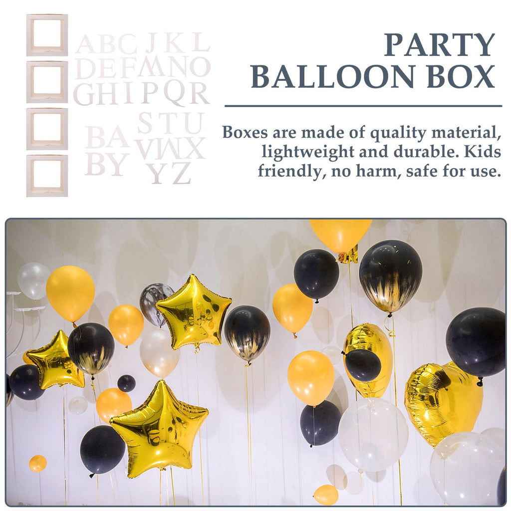 Masteelf 2 Sets of Balloon Boxes Balloon Cases Party Decorative Supplies