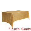 Unique Bargains Sequin Table Covers for Dining Room Parties or Dances Tablecloths Light Purple 71"x71"