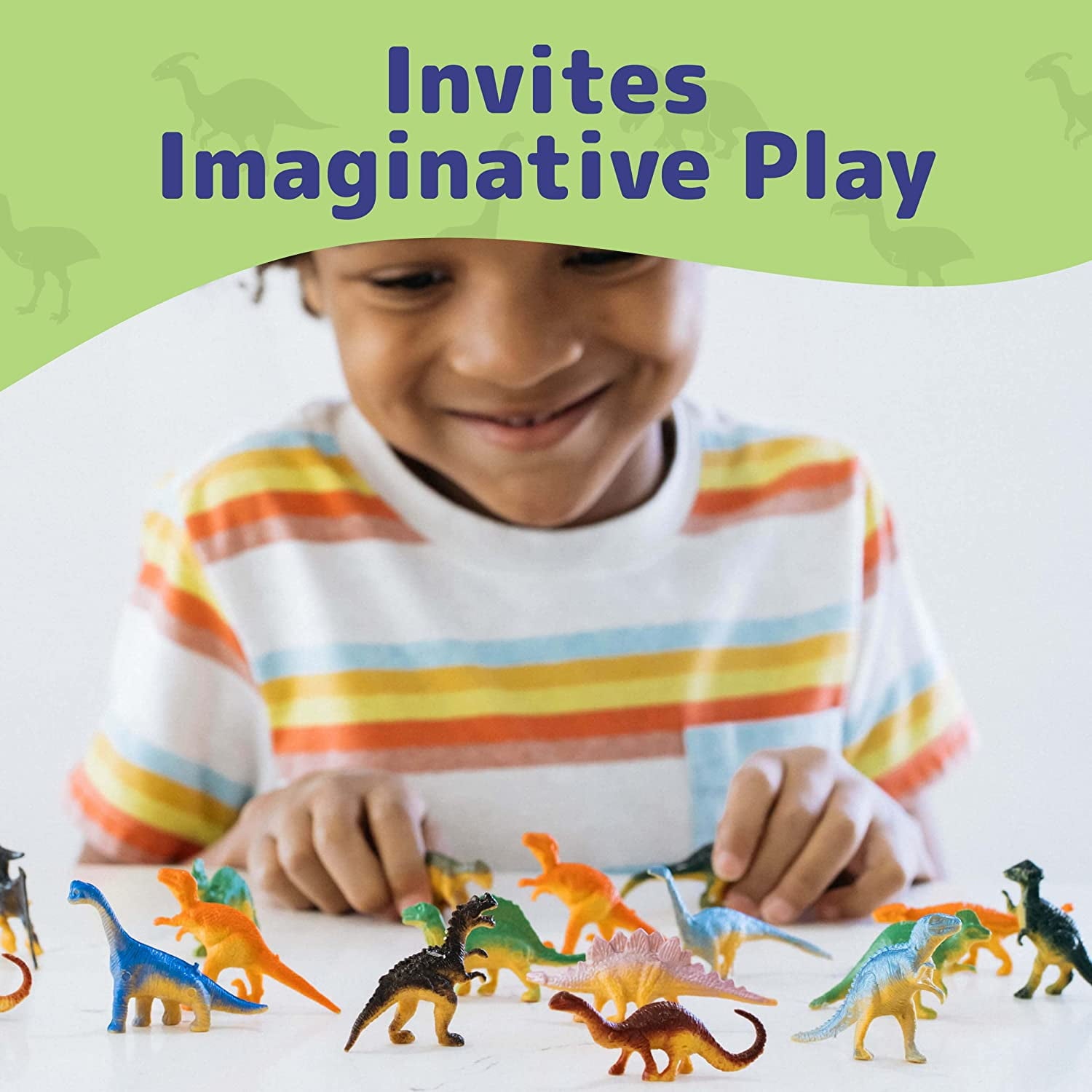 Prextex Mini Dinosaur Figure Toys Box (72 Count) | Best for Dinosaur Party Favors Cake Toppers Easter Eggs Filler | Plastic Dinosaurs, Dinosaur Cupcake Toppers, Small Dinosaur Toys, Cupcake Toppers