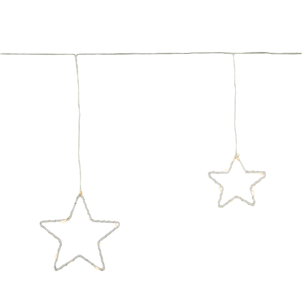 Northlight LED Lighted Stars Christmas Garland, 4ft, Warm White Lights