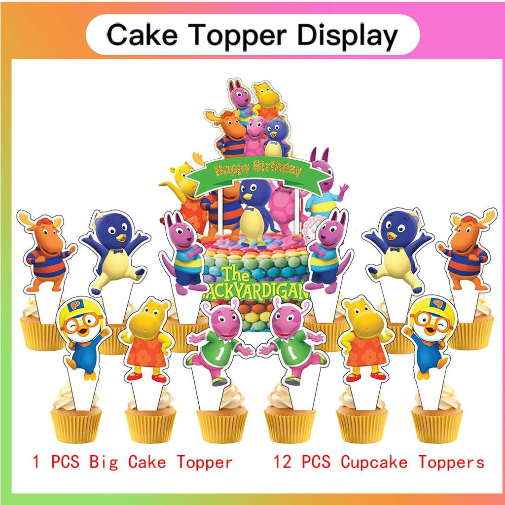 The Backyardigans Balloons Party Supplies 1st Decor Tableware Birthday Cake Topper Decorations Banner Backdrop