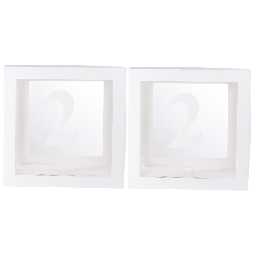 Hemoton 2pcs Transparent Balloon Box Party Decorative Balloons Case Balloons Accessories