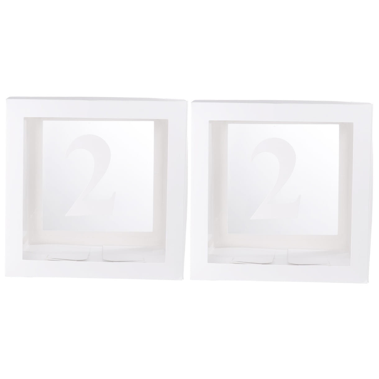 Hemoton 2pcs Transparent Balloon Box Party Decorative Balloons Case Balloons Accessories