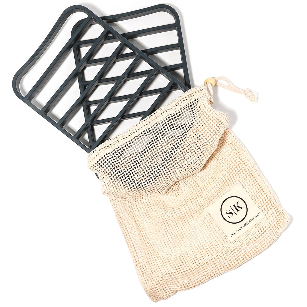 The Silicone Kitchen Silicone Roasting Cooling Rack Pan for Oven ?Dishwasher Safe, BPA Free, Non-Toxic (2 Pk, 7?x10.75? each)