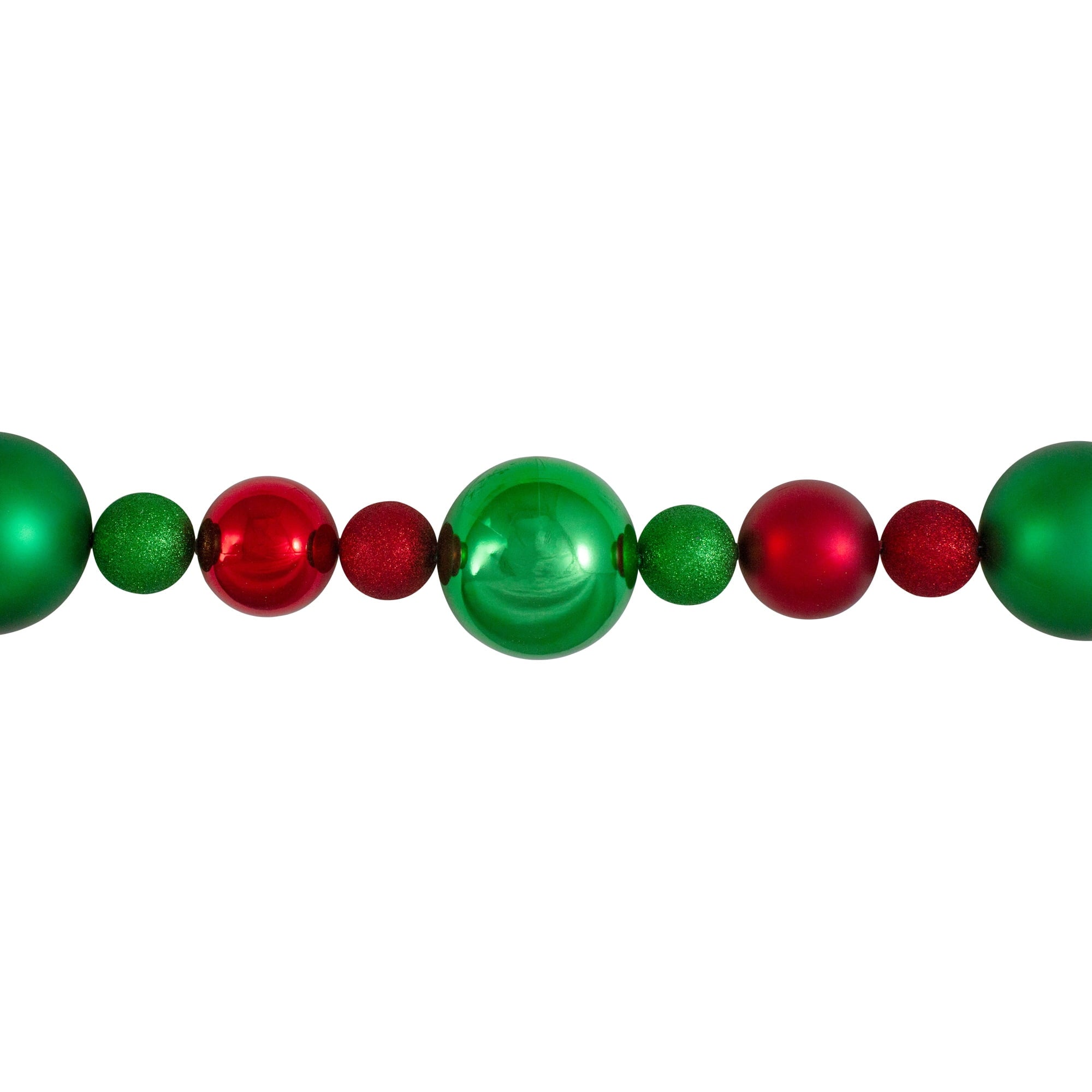 Northlight Shatterproof Ball Artificial Christmas Garland - 6' X 3.75" - Green - Unlit